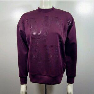 OVERSIZED PERFORATED IVY PARK PULLOVER SWEATSHIRT